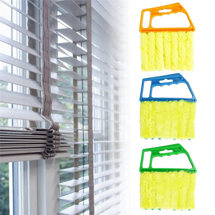 Detachable Venetian Blind Cleaner Brush Air Conditioner Vent Duster Washable Window Blinds Cleaning Tool - Orange - 4