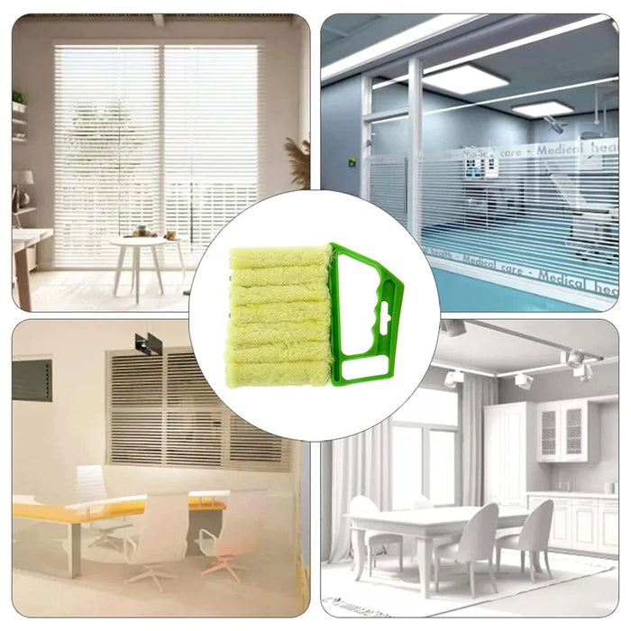 Detachable Venetian Blind Cleaner Brush Air Conditioner Vent Duster Washable Window Blinds Cleaning Tool - Orange - 5