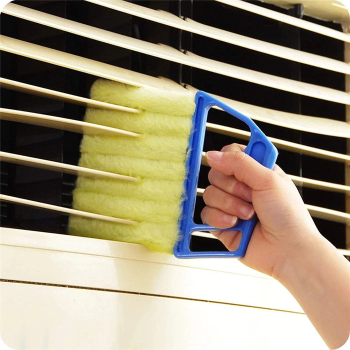 Detachable Venetian Blind Cleaner Brush Air Conditioner Vent Duster Washable Window Blinds Cleaning Tool - Orange - 6