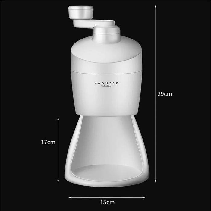 Manual Ice Shaver Machine Home Hand Crank Snow Cone Maker Shaved Ice Crusher (BPA Free, No FDA) - 6