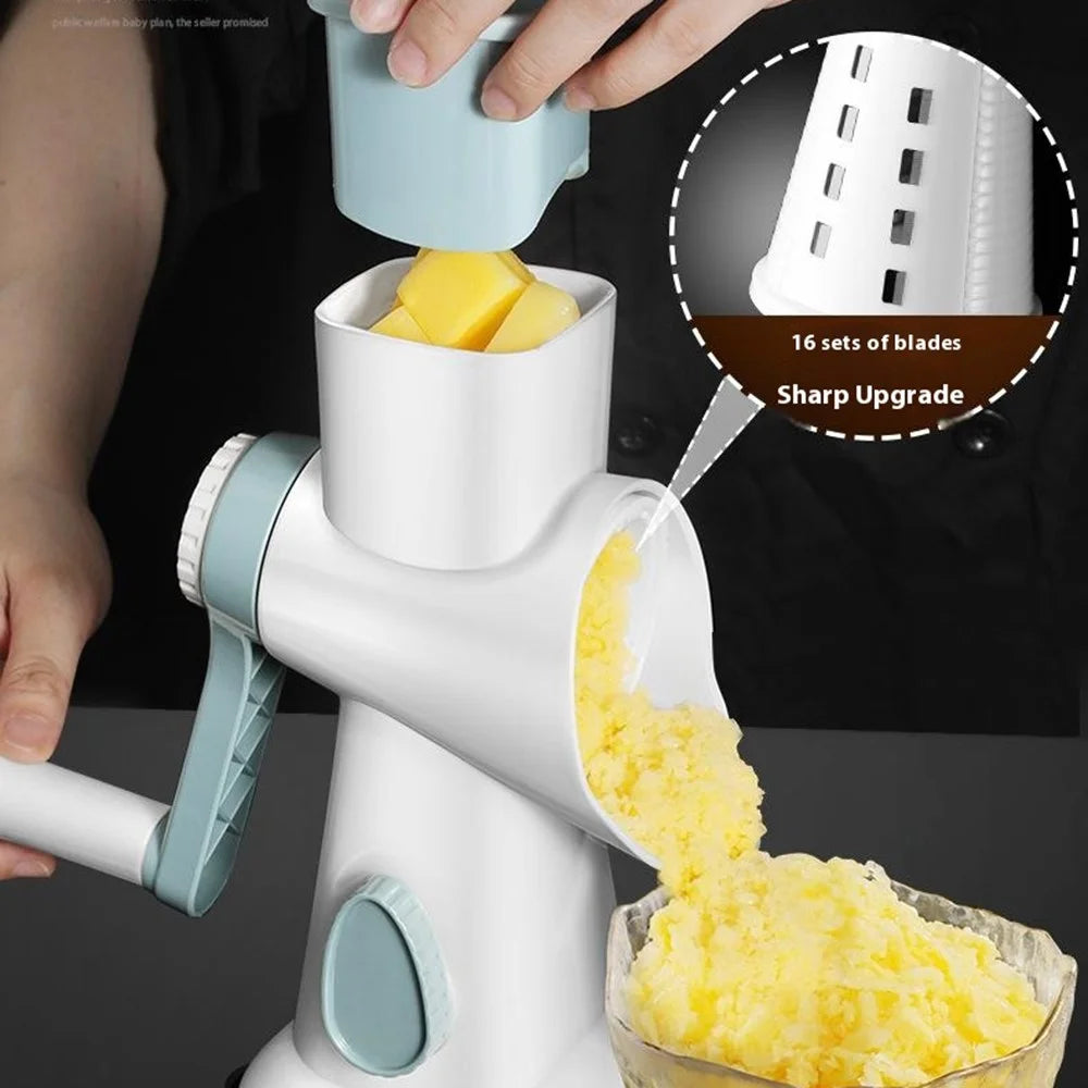 Hand Crank Ice Shaver Machine Snow Cone Maker Home Street Vendors Shaved Ice Crusher (BPA Free, No FDA) - 4