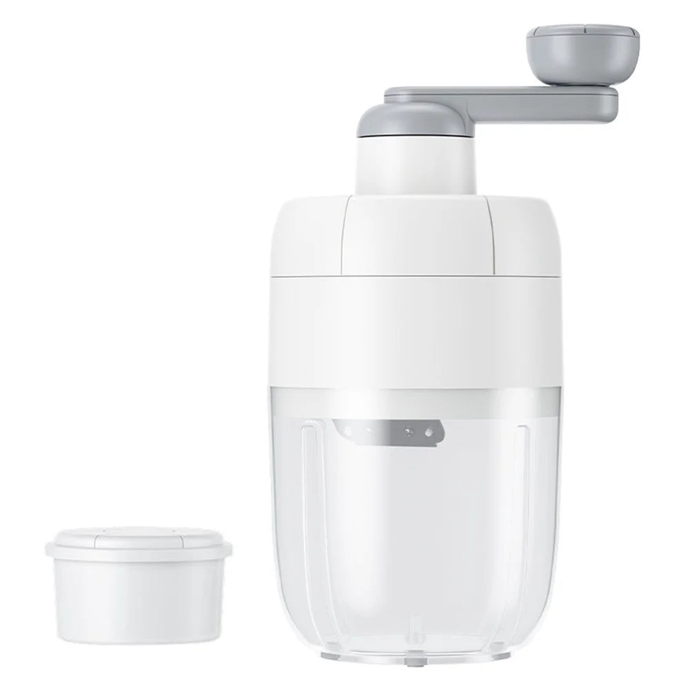 ABS Manual Ice Shaver Machine Portable Hand Crank Ice Crusher Snow Cone Maker (BPA Free, No FDA) - 1