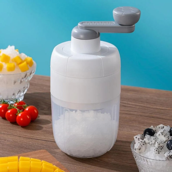 ABS Manual Ice Shaver Machine Portable Hand Crank Ice Crusher Snow Cone Maker (BPA Free, No FDA) - 5