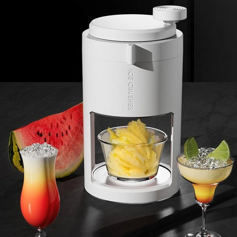 Hand Crank Ice Shaver Machine ABS Manual Snow Cone Shaved Ice Maker (BPA Free, No FDA) - 3