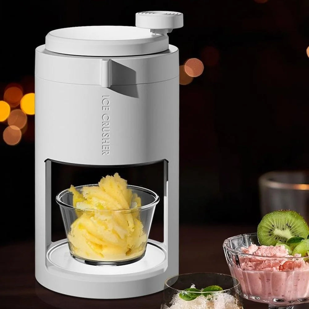 Hand Crank Ice Shaver Machine ABS Manual Snow Cone Shaved Ice Maker (BPA Free, No FDA) - 7