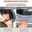 Front-Loading Washing Machine Door Prop Tool Aluminum + Silicone Keep Washer Dryer Door Open Accessory - Black - 7