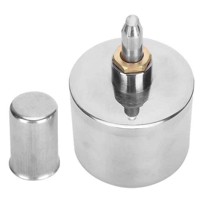 Stainless Steel Alcohol Lamp 200ml Sealed Leakproof Anti-Explosion Laboratory Burner - 1
