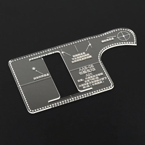 Key Holder Leather Bag Wallet Making Acrylic Template Leather Craft DIY Pattern Tool - 1