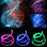 7 Colors 4 Modes 360 Degree Swivel Light Up LED Fiber Optic Whip for Rave Party Music Festival ( No Battery ) - Pink - 3