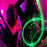 7 Colors 4 Modes 360 Degree Swivel Light Up LED Fiber Optic Whip for Rave Party Music Festival ( No Battery ) - Pink - 4
