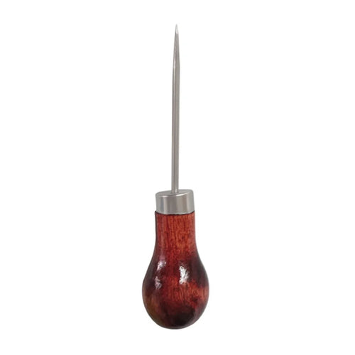 Wooden Handle Awl Gourd Shaped Leather Punch Tool for Sewing / Leathercraft / DIY Projects - 1