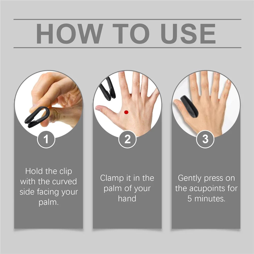 SOUTH MOON SOB07-A025-1-WH1 Magnetic Finger Joint Massage Clip Hand Meridian Massager Acupressure Point Clip - 3