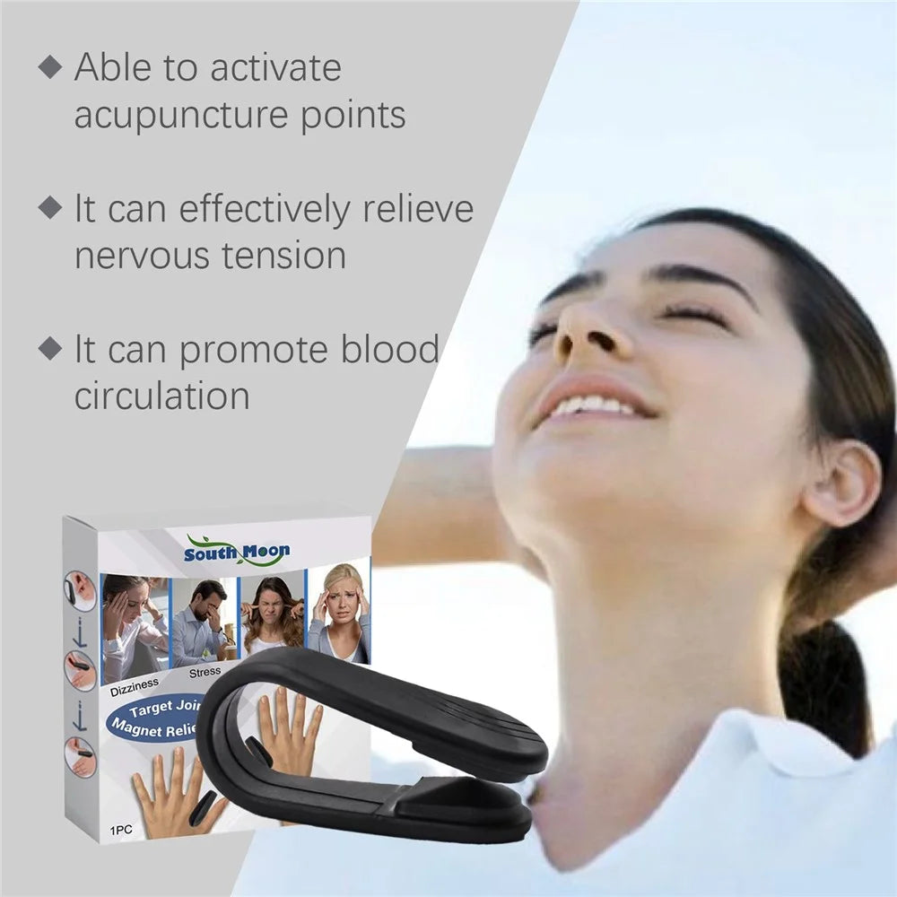 SOUTH MOON SOB07-A025-1-WH1 Magnetic Finger Joint Massage Clip Hand Meridian Massager Acupressure Point Clip - 7