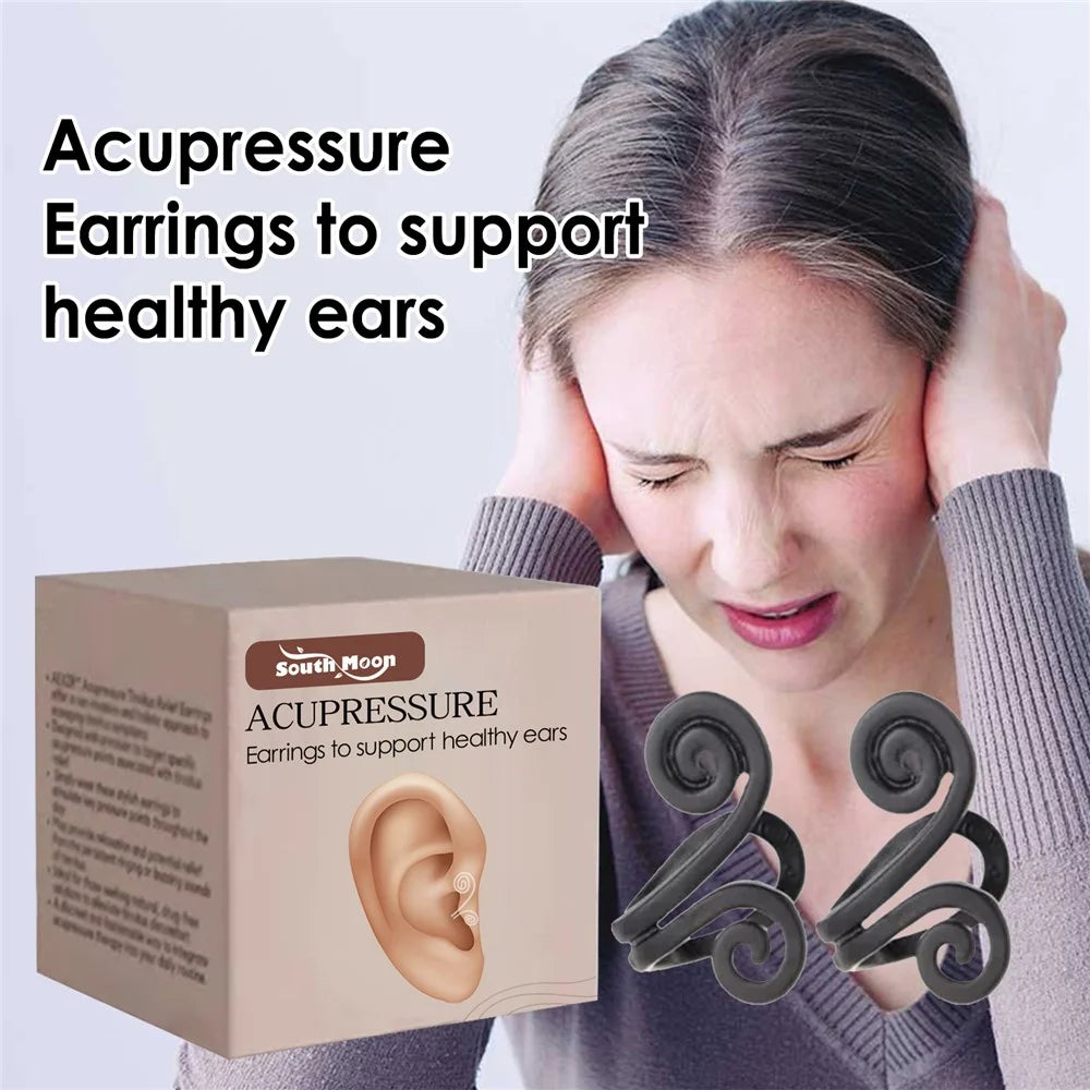 SOUTH MOON SOA06-A207-2-BN1 1 Pair Anti Tinnitus Earrings Ear Pressure Relief Ear Clip Ear Discomfort Reducer - 2