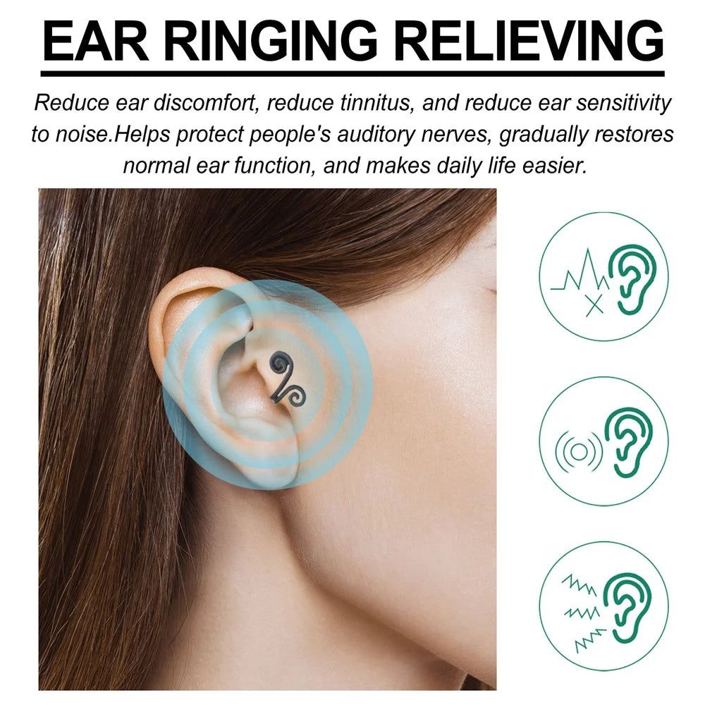 SOUTH MOON SOA06-A207-2-BN1 1 Pair Anti Tinnitus Earrings Ear Pressure Relief Ear Clip Ear Discomfort Reducer - 6