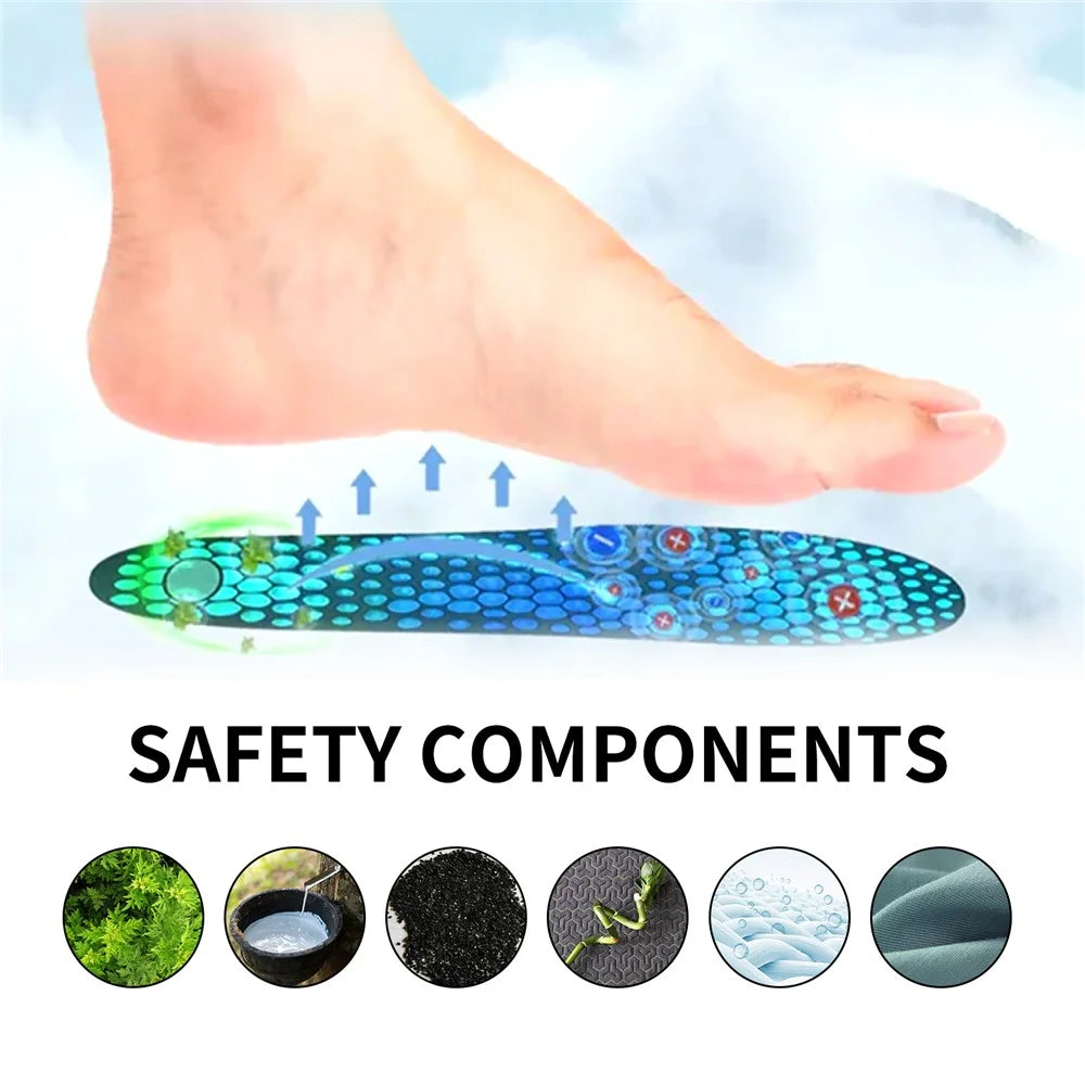 SOUTH MOON SOA06-A082-1-BK1 Breathable Ice Silk Insoles Varicose Veins Joint Pain Relief Foot Pads - 2