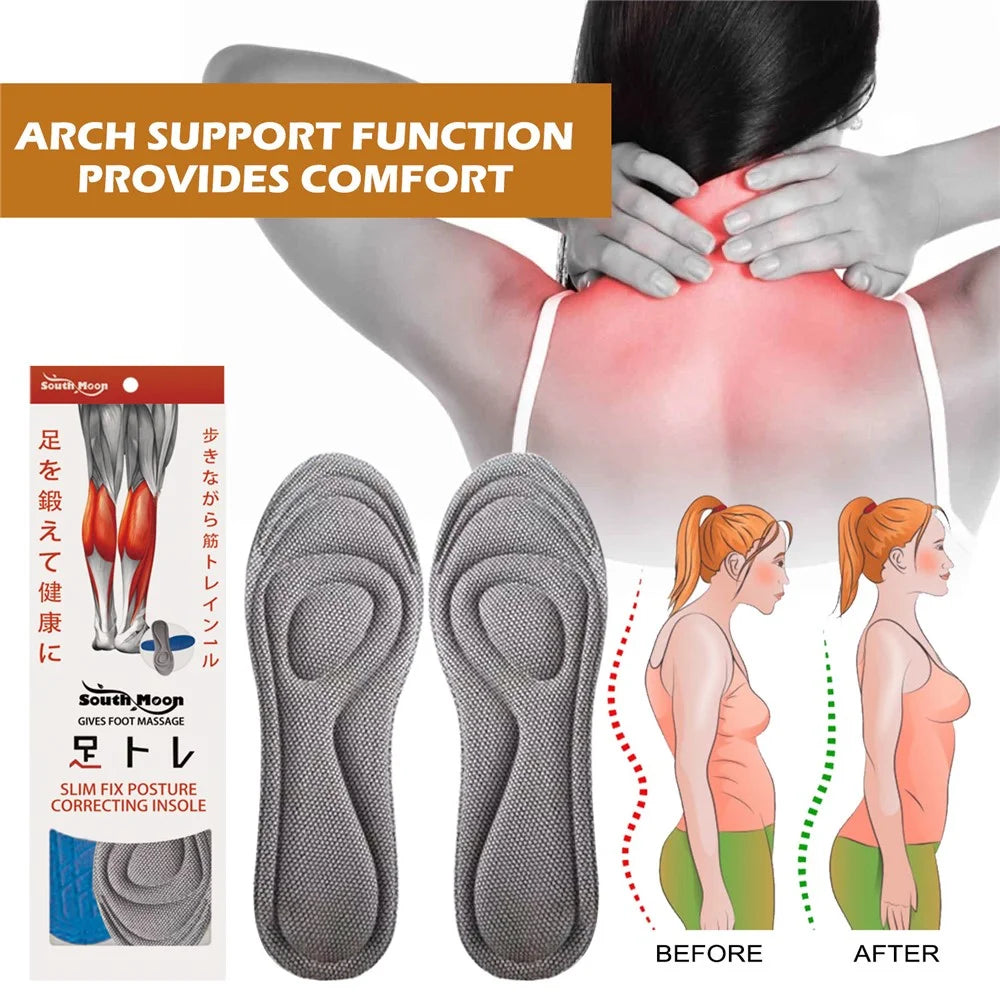 SOUTH MOON SOA08-A068-1-MX1 1 Pair Posture Correcting Insoles Hunchback Correction Foot Support - 2