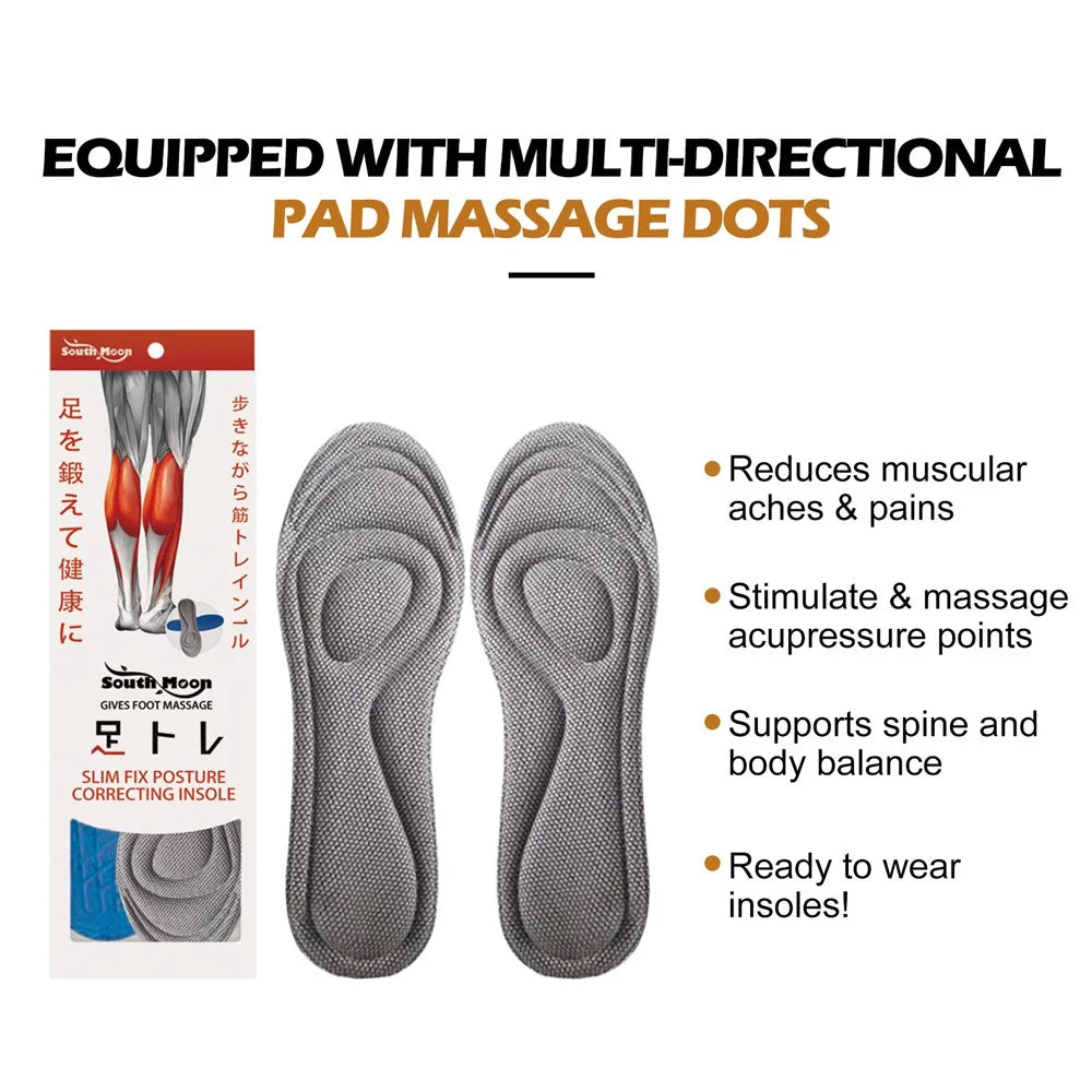 SOUTH MOON SOA08-A068-1-MX1 1 Pair Posture Correcting Insoles Hunchback Correction Foot Support - 3