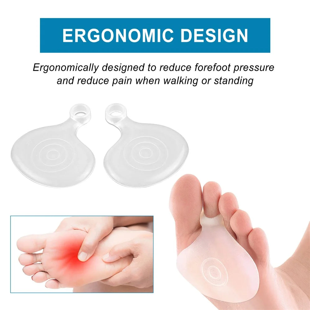 SOUTH MOON SOA08-A059-2-BU1 1 Pair Metatarsal Pads Forefoot Pressure Reducer Toe Loop Gel Cushions - 5