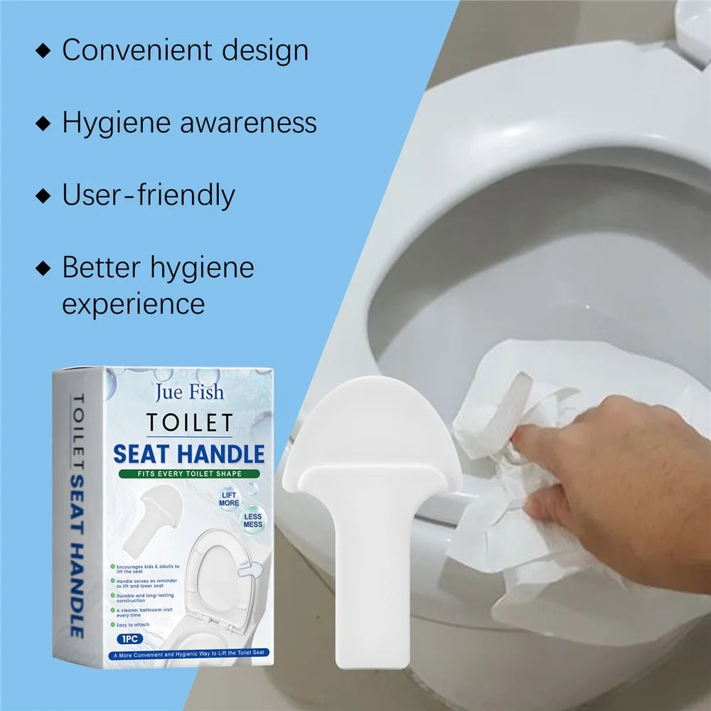 JUE-FISH JU-C09-0107-01 Toilet Cover Lifter Toilet Seat Handle for Bathroom Toilet Seat Holder Lifting Tool - 4