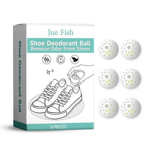 JUE-FISH JU-C03-0020-01 6Pcs Shoe Deodorizer Balls Odor Eliminator for Footwear Freshener - 1