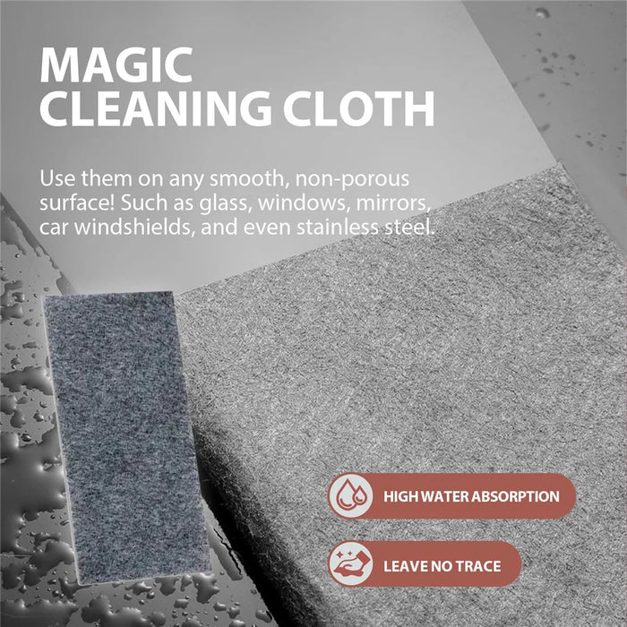 JUE-FISH JUB01-A038-5-GY1 5Pcs Magic Cleaning Cloth for Windows / Cups / Car Windshield Wet / Dry Use - 7