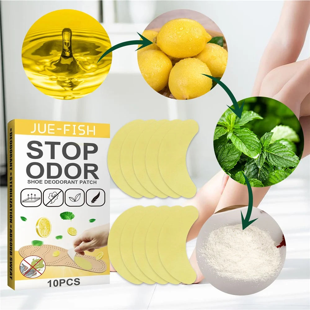 JUE-FISH cct0108cz01 10Pcs Shoe Deodorizer Pads Odor Eliminator Shoe Patch for Sneakers / Sports Shoes - 2