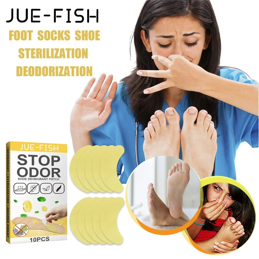 JUE-FISH cct0108cz01 10Pcs Shoe Deodorizer Pads Odor Eliminator Shoe Patch for Sneakers / Sports Shoes - 3