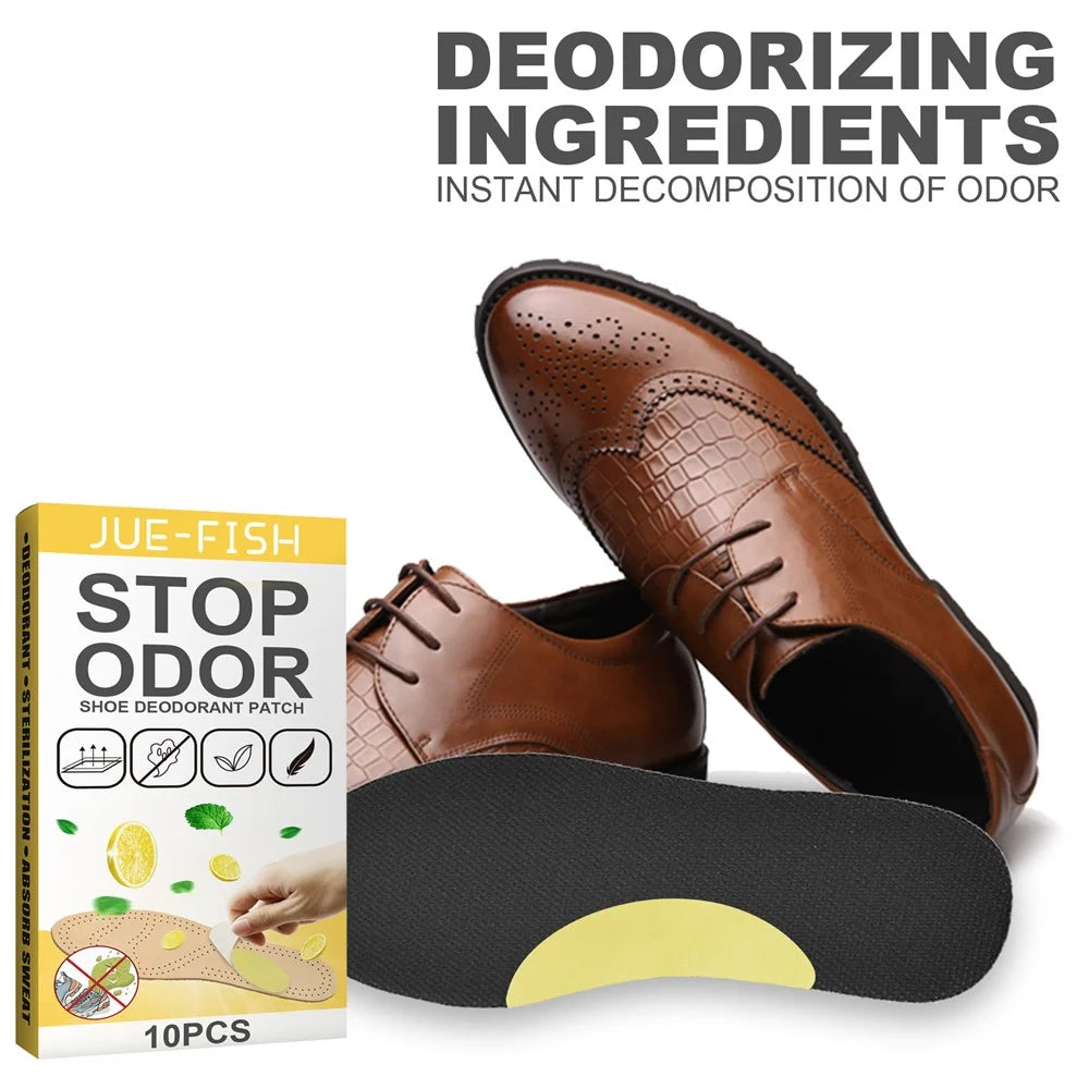 JUE-FISH cct0108cz01 10Pcs Shoe Deodorizer Pads Odor Eliminator Shoe Patch for Sneakers / Sports Shoes - 4