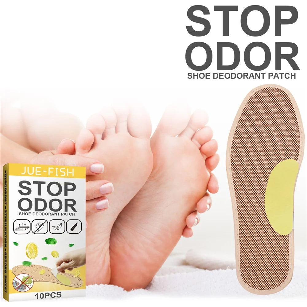 JUE-FISH cct0108cz01 10Pcs Shoe Deodorizer Pads Odor Eliminator Shoe Patch for Sneakers / Sports Shoes - 5