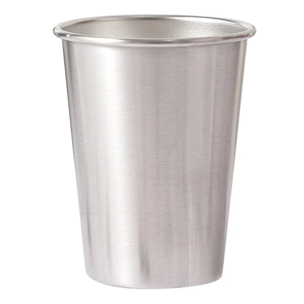 350ml 304 Stainless Steel Beer Coffee Mug Home Outdoor Camping Tapered Cup with Rolled Edge (BPA Free, No FDA) - 1