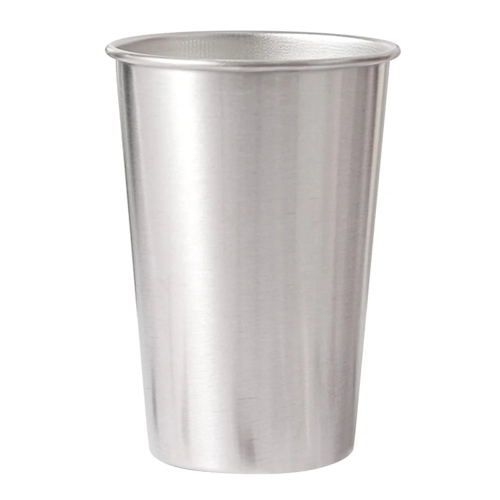 500ml 304 Stainless Steel Beer Coffee Mug Home Outdoor Camping Tapered Cup with Rolled Edge (BPA Free, No FDA) - 1