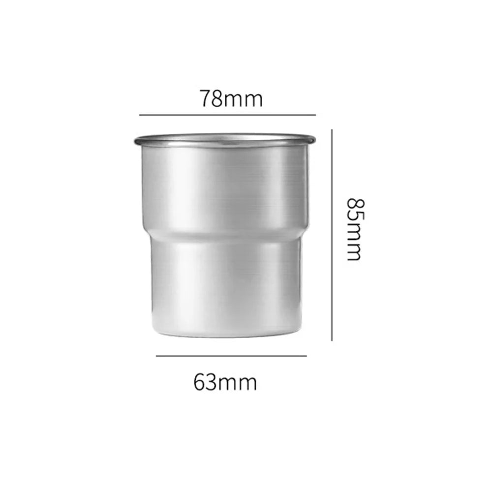 Single Layer 304 Stainless Steel Coffee Mug Portable Outdoor Camping Beer Cup with Lid and Straw (BPA Free, No FDA) - Stainless Steel Color - 7