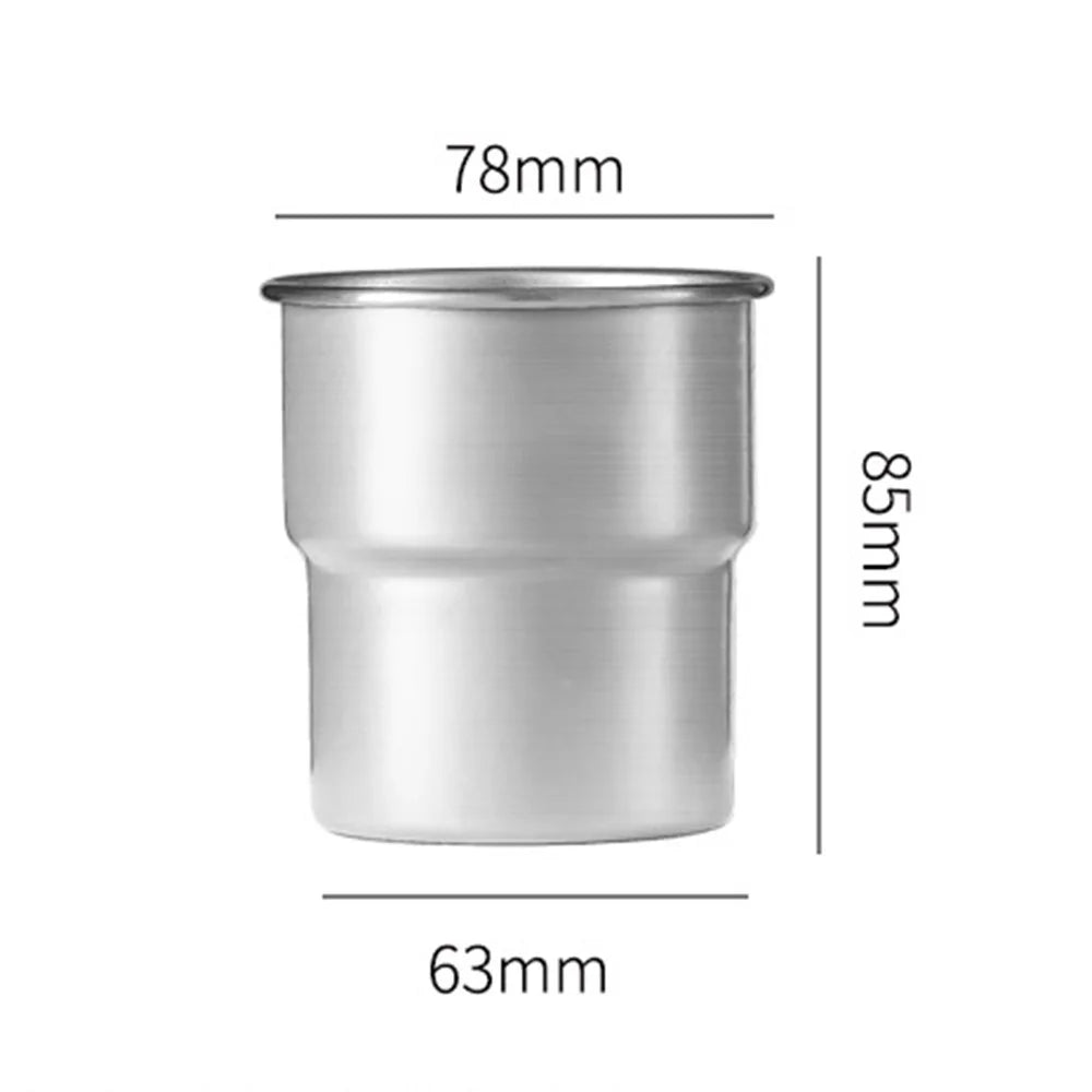 Single Layer 304 Stainless Steel Coffee Mug Outdoor Camping Beer Cup with Cup Sleeve + Lid + Straw (BPA Free, No FDA) - Beige - 7