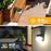 Solar Wall Light 3 Color Adjustable Outdoor IP65 Waterproof Garden Patio Ambiance Lamp - 2