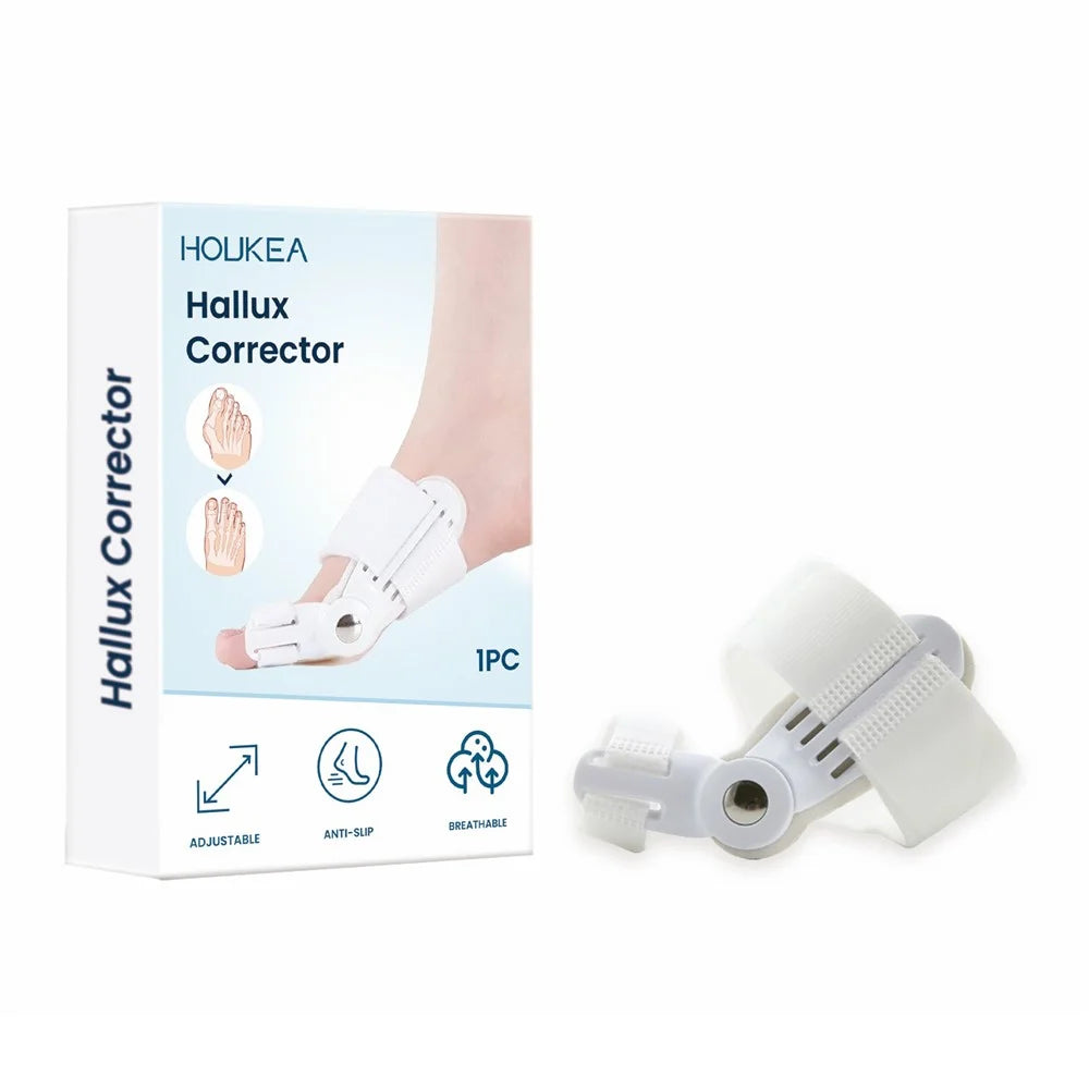 HOUKEA HK-B05-0044-01 Toe Care Separator Bunion Corrector Adjustable Comfortable Foot Support - 1
