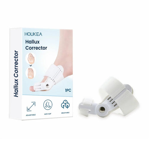 HOUKEA HK-B05-0044-01 Toe Care Separator Bunion Corrector Adjustable Comfortable Foot Support - 1