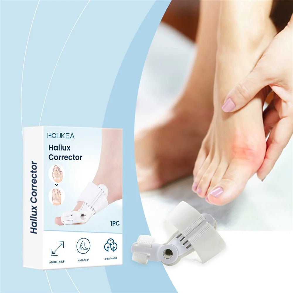 HOUKEA HK-B05-0044-01 Toe Care Separator Bunion Corrector Adjustable Comfortable Foot Support - 2