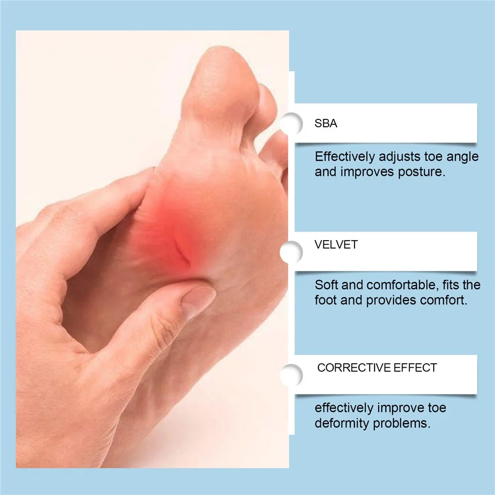HOUKEA HK-B05-0044-01 Toe Care Separator Bunion Corrector Adjustable Comfortable Foot Support - 4