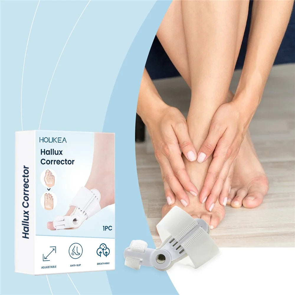 HOUKEA HK-B05-0044-01 Toe Care Separator Bunion Corrector Adjustable Comfortable Foot Support - 5