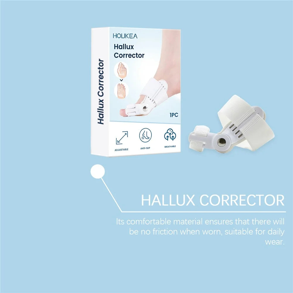 HOUKEA HK-B05-0044-01 Toe Care Separator Bunion Corrector Adjustable Comfortable Foot Support - 6