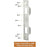 Heavy Duty Doors Metal Latch Plate Reinforcer Double Hole Strike Plate Security Latch Sheet - White - 2