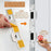 Heavy Duty Doors Metal Latch Plate Reinforcer Double Hole Strike Plate Security Latch Sheet - White - 3