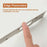 Heavy Duty Doors Metal Latch Plate Reinforcer Double Hole Strike Plate Security Latch Sheet - White - 4