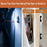 Heavy Duty Doors Metal Latch Plate Reinforcer Double Hole Strike Plate Security Latch Sheet - White - 5