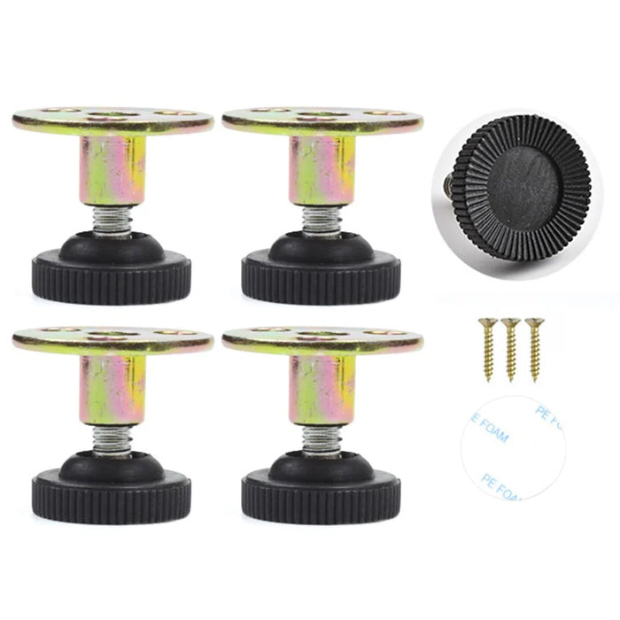 No. 4 4Pcs Furniture Leg Risers Adjustable Height Increasing Pads For Table Bed Chair Legs Elevators No Drilling Required - 1
