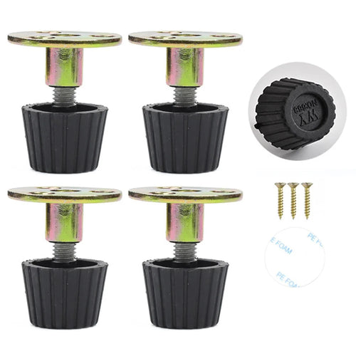 No. 5 4Pcs Furniture Leg Risers Adjustable Height Increasing Pads For Table Bed Chair Legs Elevators No Drilling Required - 1