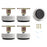 No. 6 4Pcs Furniture Leg Risers Adjustable Height Increasing Pads For Table Bed Chair Legs Elevators No Drilling Required - 1