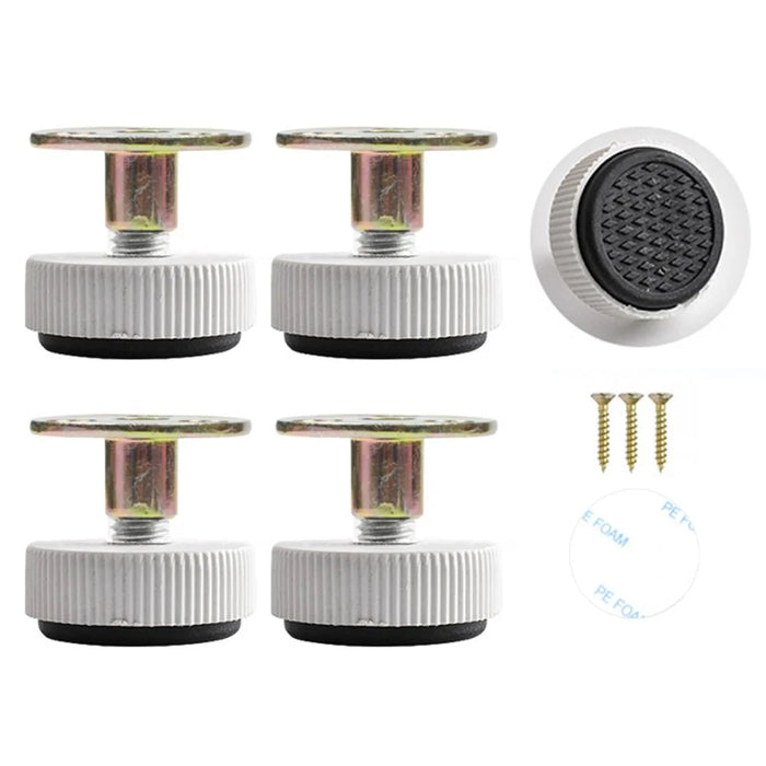 No. 6 4Pcs Furniture Leg Risers Adjustable Height Increasing Pads For Table Bed Chair Legs Elevators No Drilling Required - 1