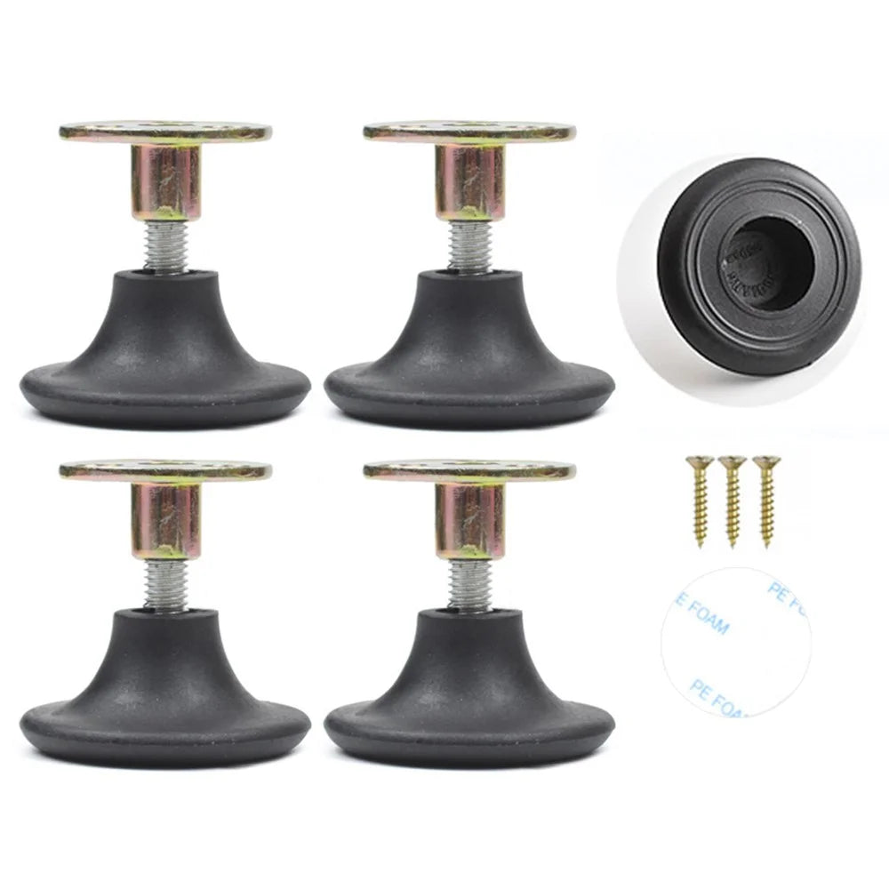 No. 7 4Pcs Furniture Leg Risers Adjustable Height Increasing Pads For Table Bed Chair Legs Elevators No Drilling Required - 1